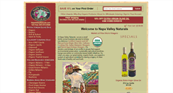 Desktop Screenshot of napavalleynaturals.com