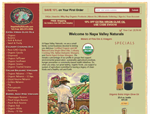 Tablet Screenshot of napavalleynaturals.com